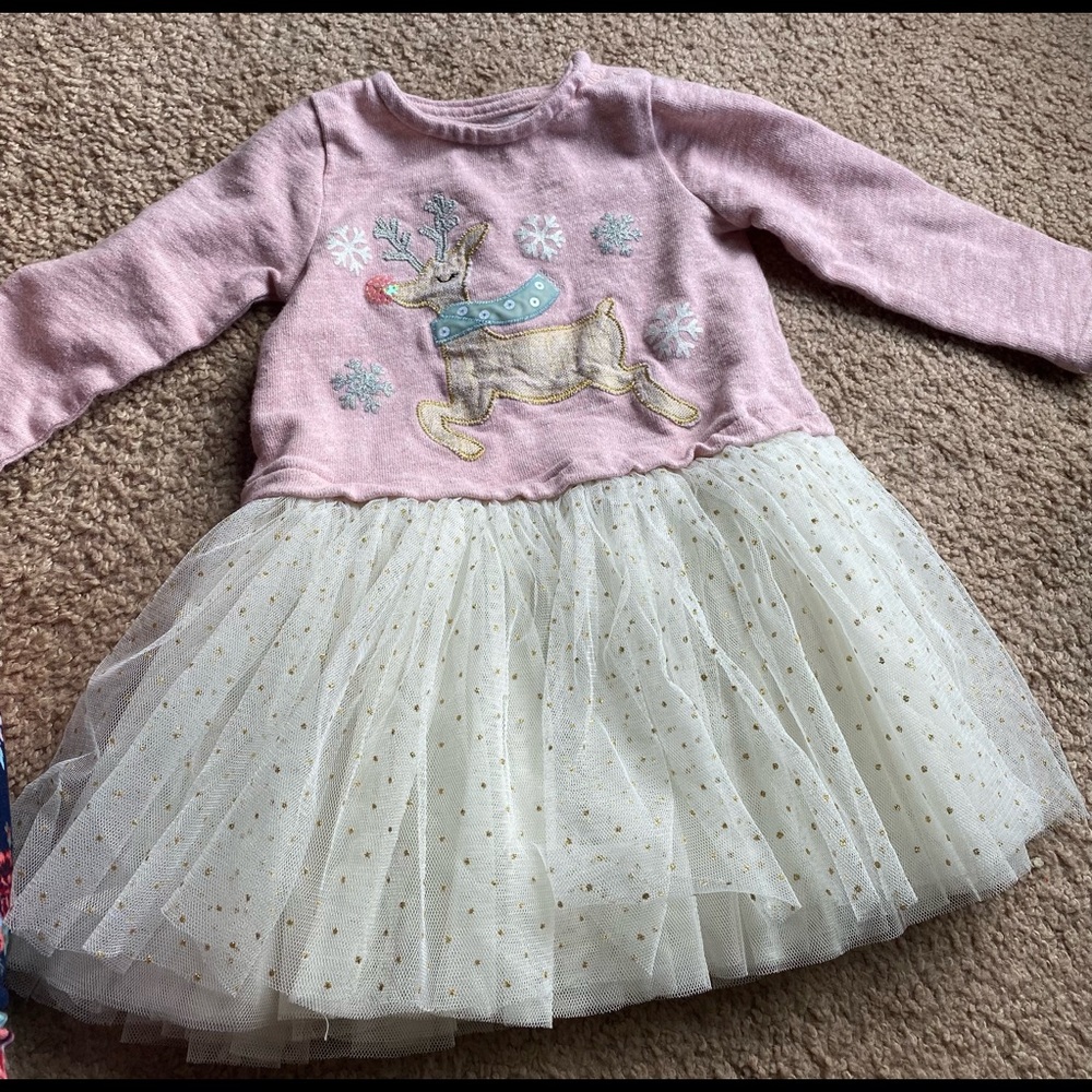 Mudpie Reindeer with Tulle Dress